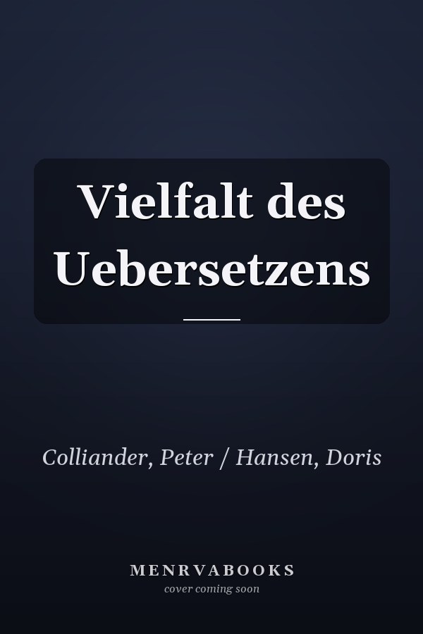 Vielfalt des Uebersetzens