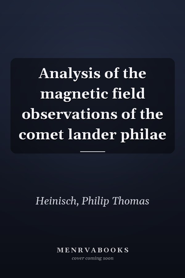 Analysis of the magnetic field observations of the comet lander philae