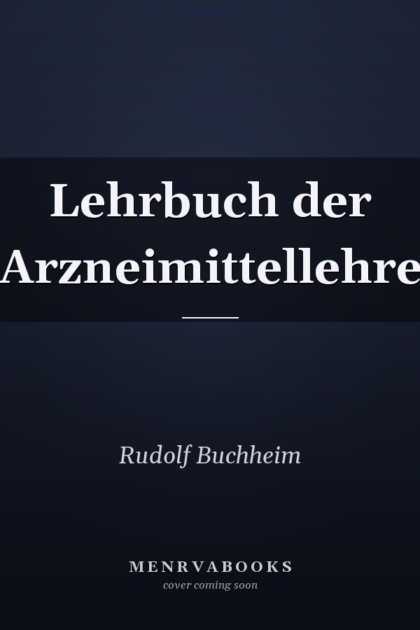 Lehrbuch der Arzneimittellehre