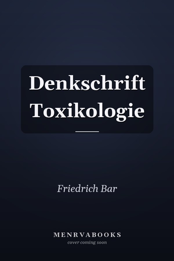 Denkschrift Toxikologie