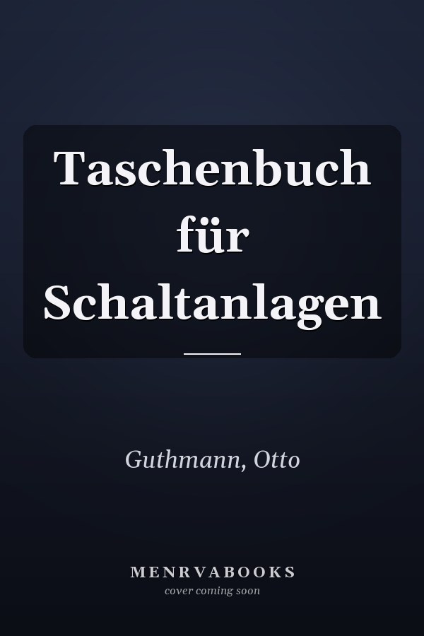 Taschenbuch für Schaltanlagen