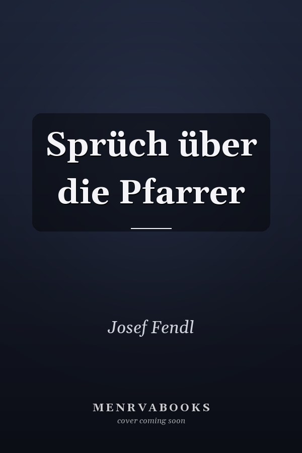 Sprüch über die Pfarrer