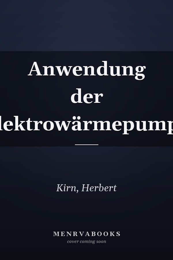 Anwendung der Elektrowärmepumpe