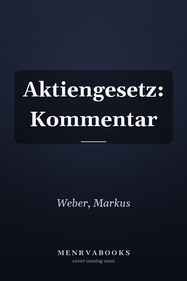 Aktiengesetz: Kommentar