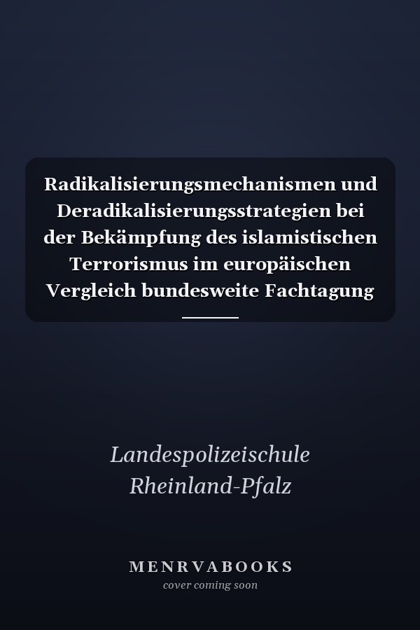 Radikalisierungsmechanismen und Deradikalisierungsstrategien bei der Bekämpfung des islamistischen Terrorismus im europäischen Vergleich bundesweite Fachtagung 2011