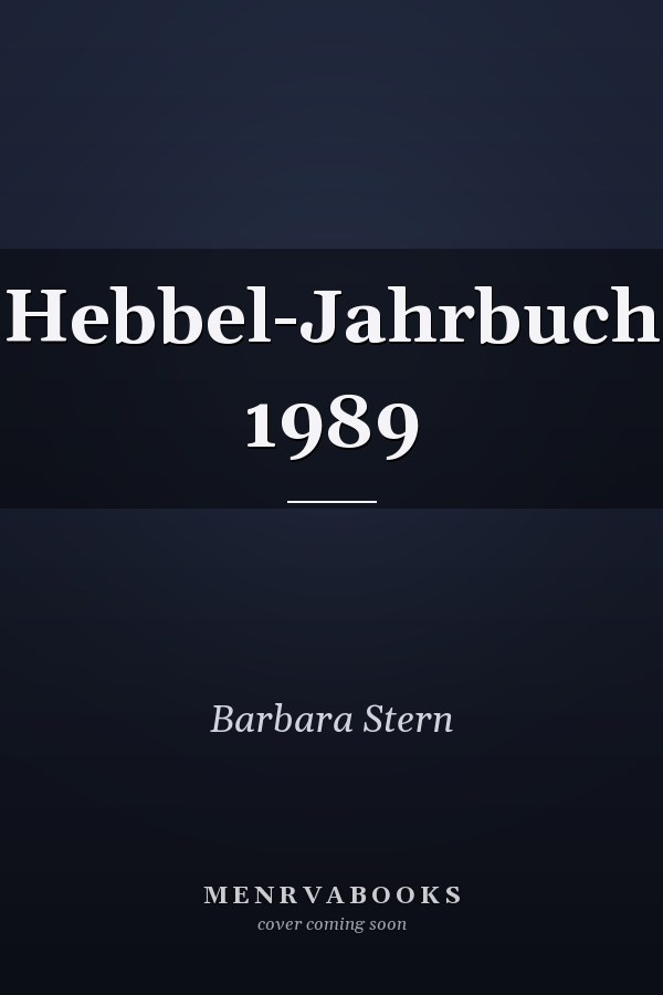 Hebbel-Jahrbuch 1989