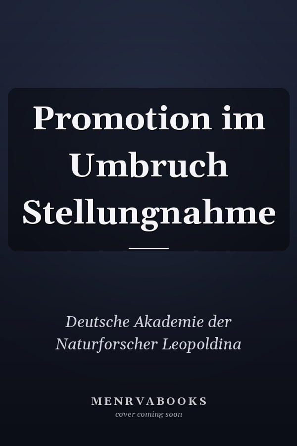 Promotion im Umbruch Stellungnahme