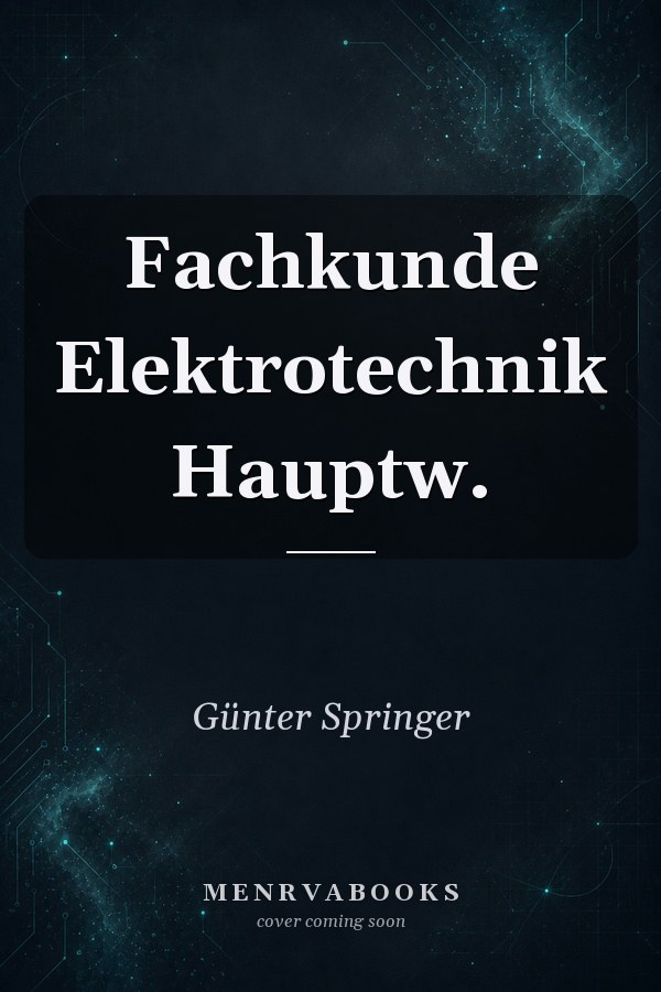 Fachkunde Elektrotechnik Hauptw.