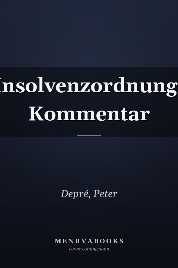 Insolvenzordnung: Kommentar