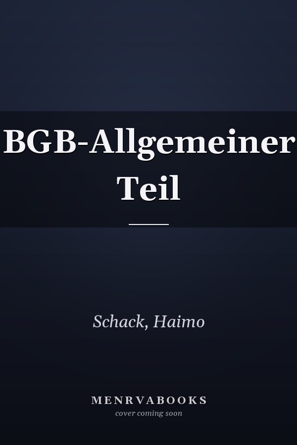 BGB-Allgemeiner Teil