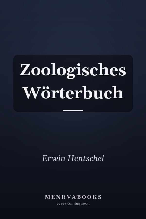 Zoologisches Wörterbuch
