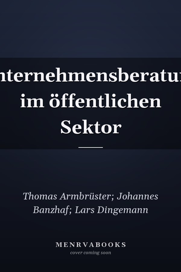 Unternehmensberatung im öffentlichen Sektor