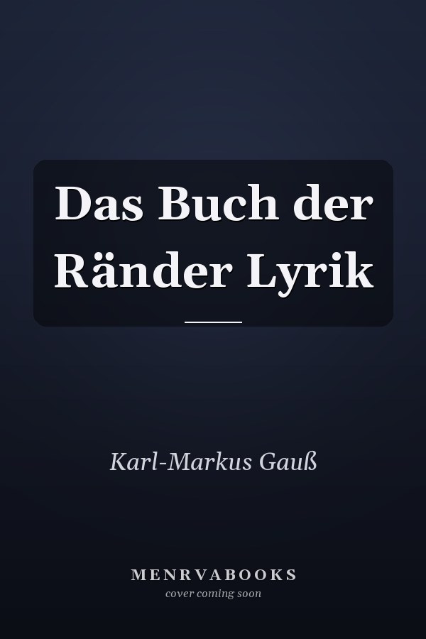 Das Buch der Ränder Lyrik