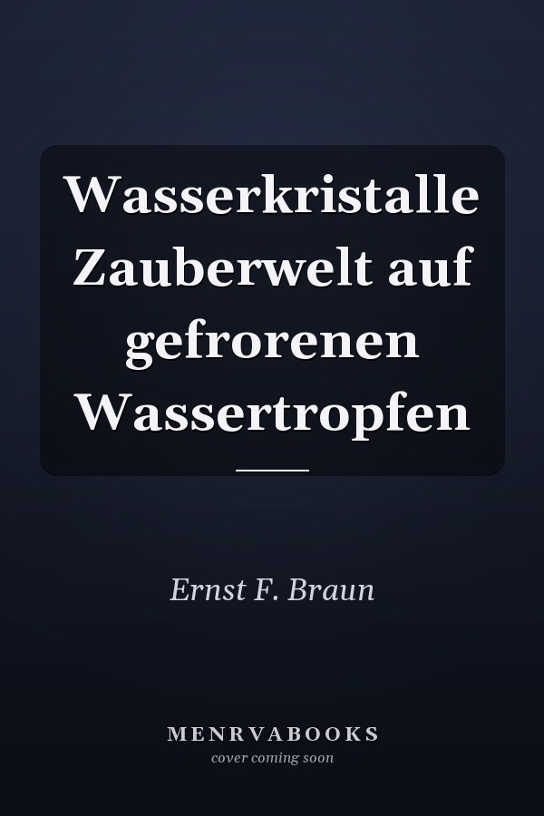 Wasserkristalle Zauberwelt auf gefrorenen Wassertropfen