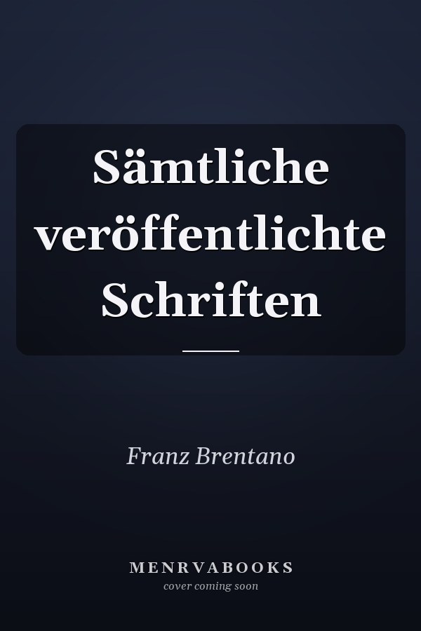 Sämtliche veröffentlichte Schriften