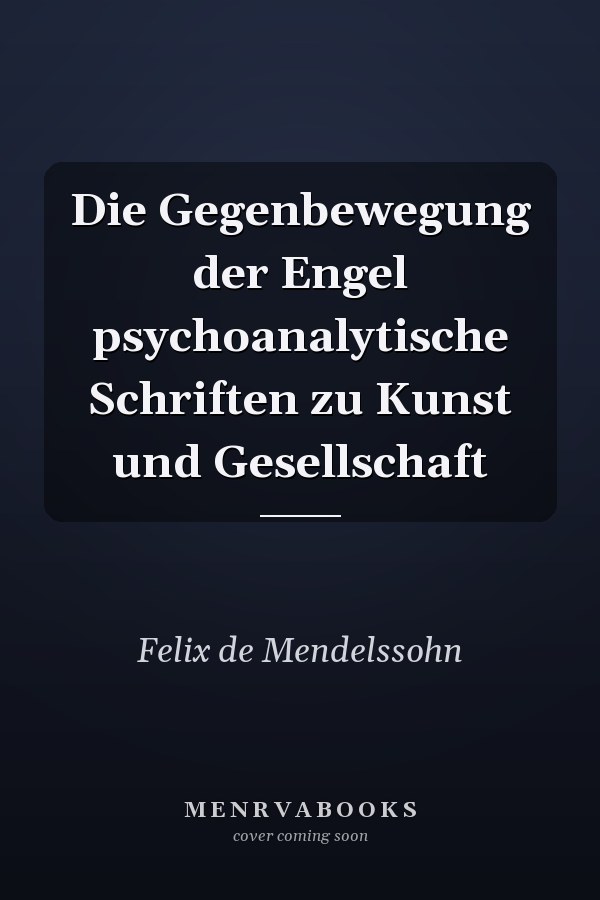 Die Gegenbewegung der Engel psychoanalytische Schriften zu Kunst und Gesellschaft