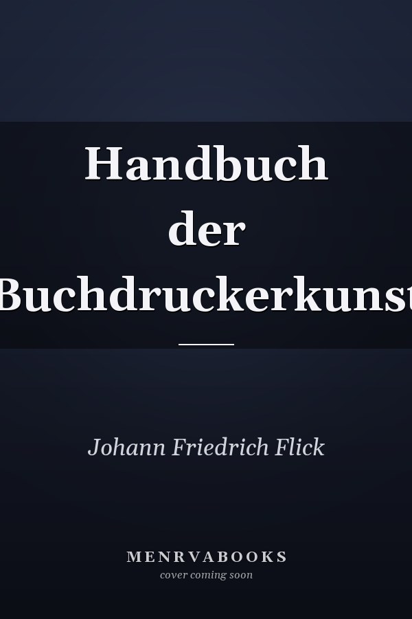 Handbuch der Buchdruckerkunst