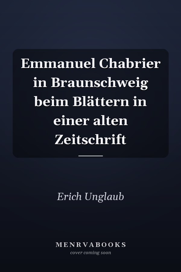 Emmanuel Chabrier in Braunschweig beim Blättern in einer alten Zeitschrift