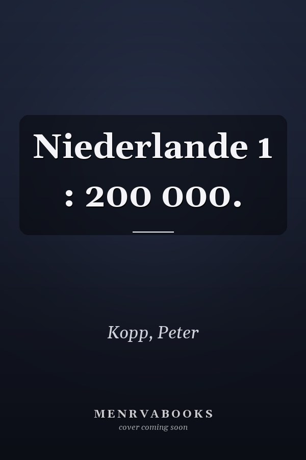 Niederlande 1 : 200 000.