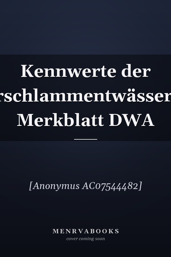 Kennwerte der Klärschlammentwässerung Merkblatt DWA