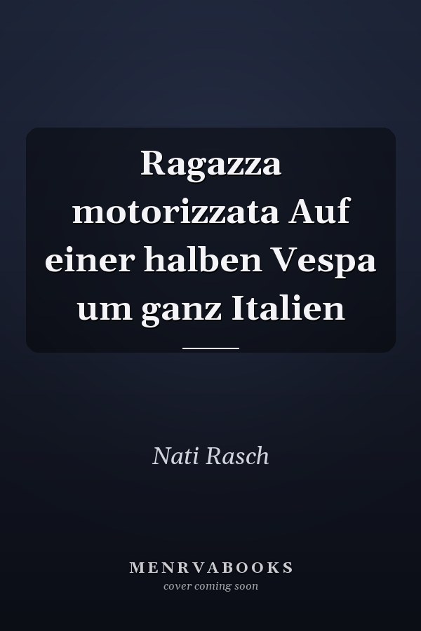 Ragazza motorizzata Auf einer halben Vespa um ganz Italien