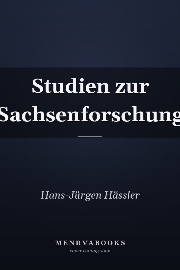 Studien zur Sachsenforschung