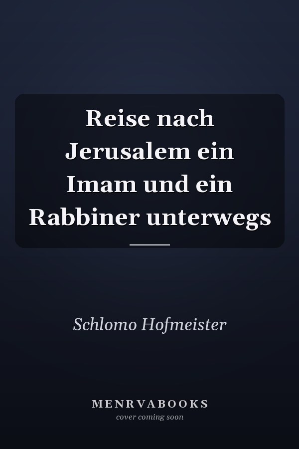 Reise nach Jerusalem ein Imam und ein Rabbiner unterwegs