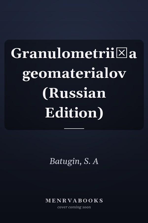 Granulometrii͡a geomaterialov (Russian Edition)