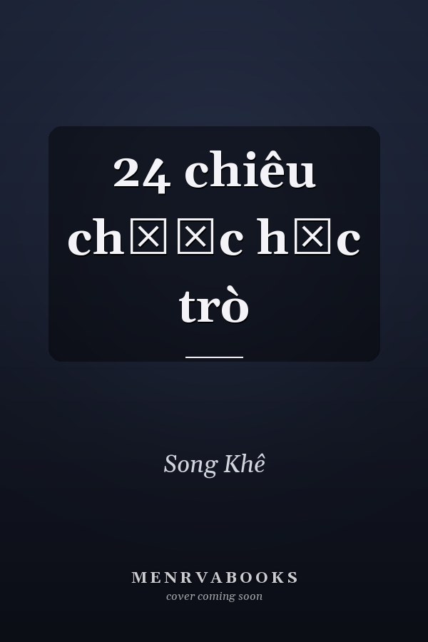 24 chiêu chươc học trò