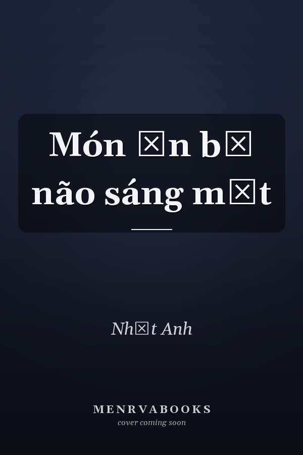 Món ăn bổ não sáng mắt