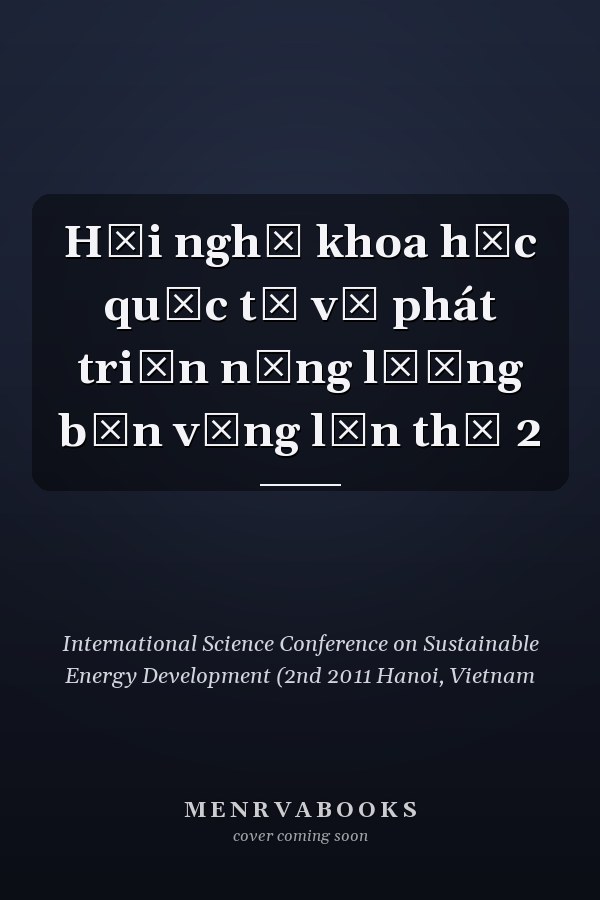 Hội nghị khoa học quốc tế về phát triển năng lượng bền vững lần thứ 2