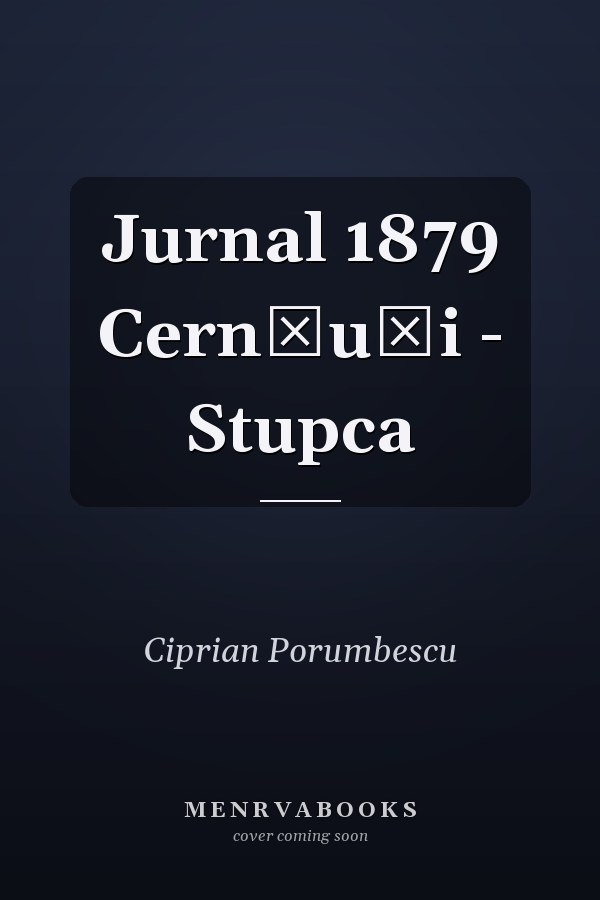 Jurnal 1879 Cernăuți - Stupca