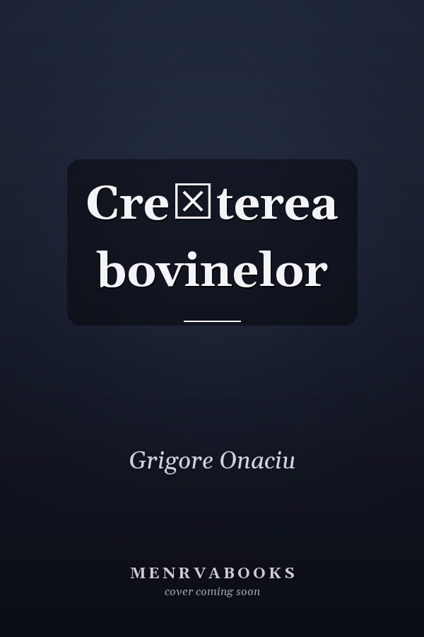 Creşterea bovinelor