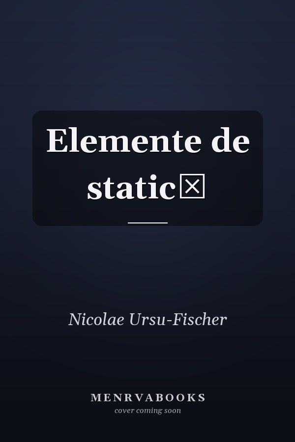 Elemente de statică