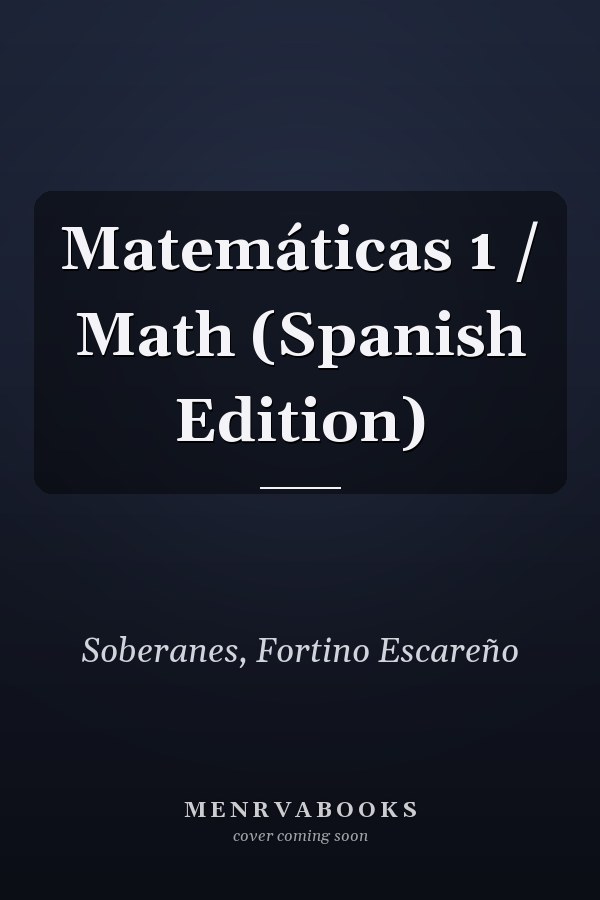 Matemáticas 1 / Math (Spanish Edition)
