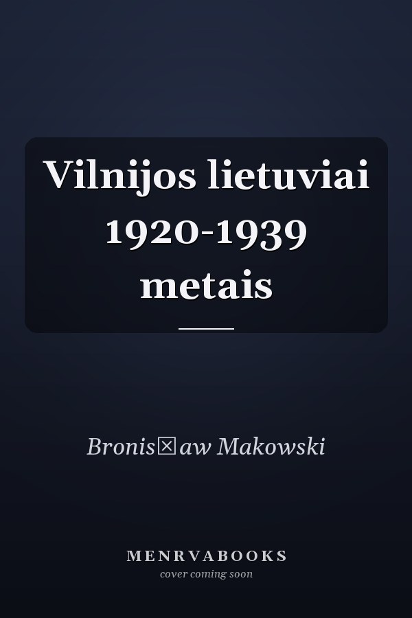 Vilnijos lietuviai 1920-1939 metais