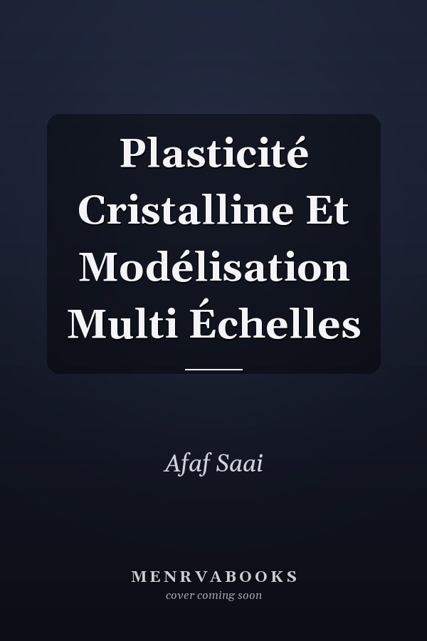 Plasticité Cristalline Et Modélisation Multi Échelles