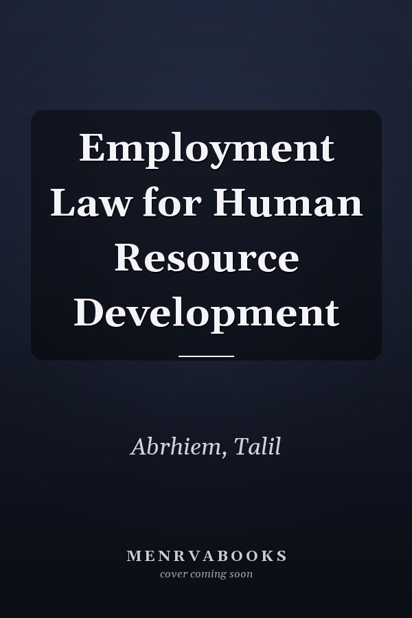 Employment Law for Human Resource Development