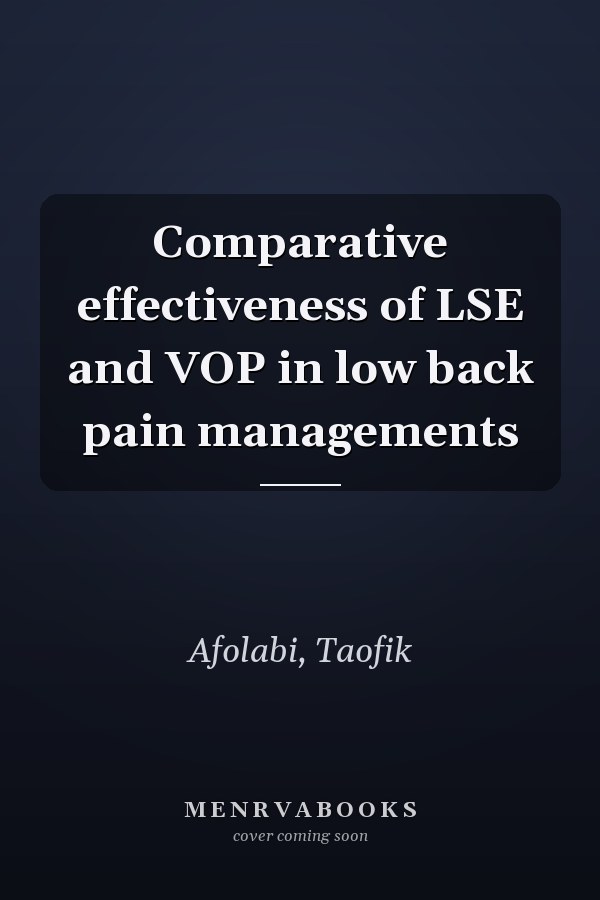 Comparative effectiveness of LSE and VOP in low back pain managements