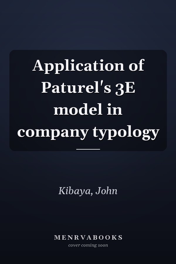Application of Paturel's 3E model in company typology
