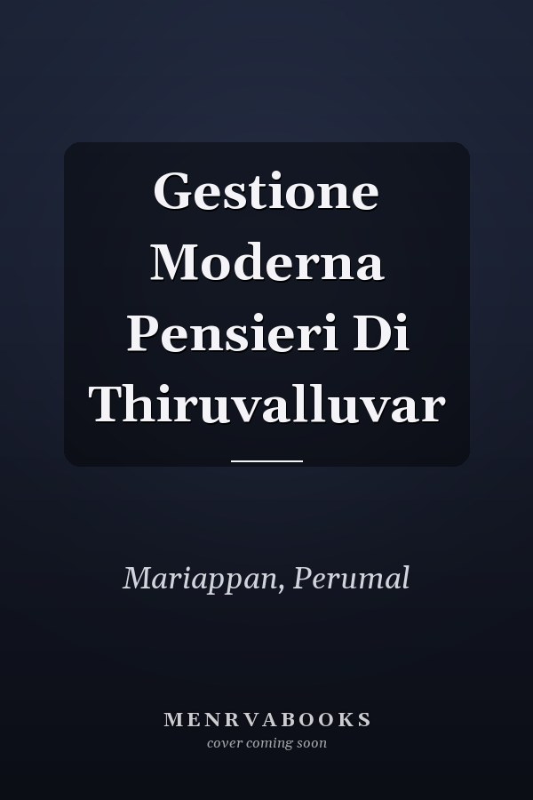 Gestione Moderna Pensieri Di Thiruvalluvar