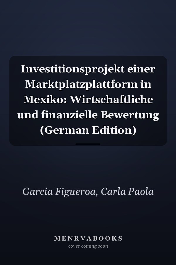 Investitionsprojekt einer Marktplatzplattform in Mexiko: Wirtschaftliche und finanzielle Bewertung (German Edition)