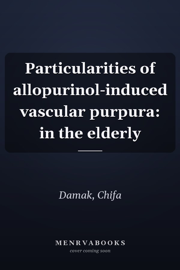Particularities of allopurinol-induced vascular purpura: in the elderly
