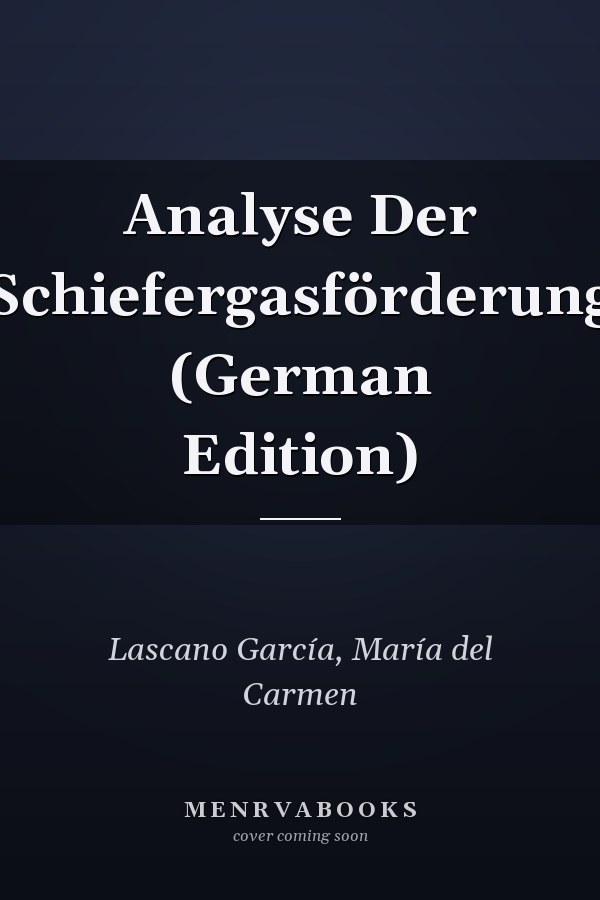 Analyse Der Schiefergasförderung (German Edition)