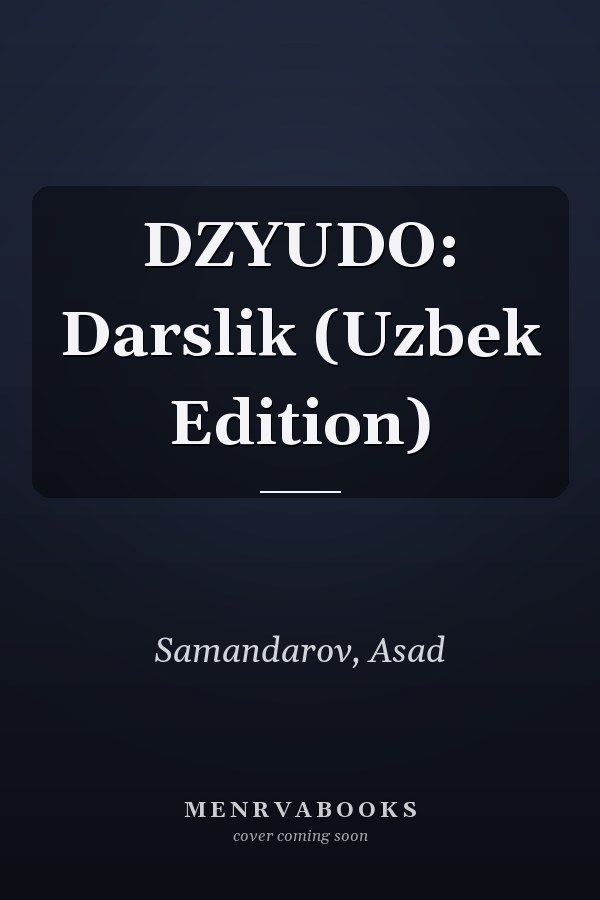 DZYUDO: Darslik (Uzbek Edition)