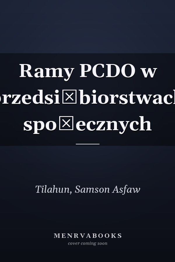 Ramy PCDO w przedsiębiorstwach społecznych