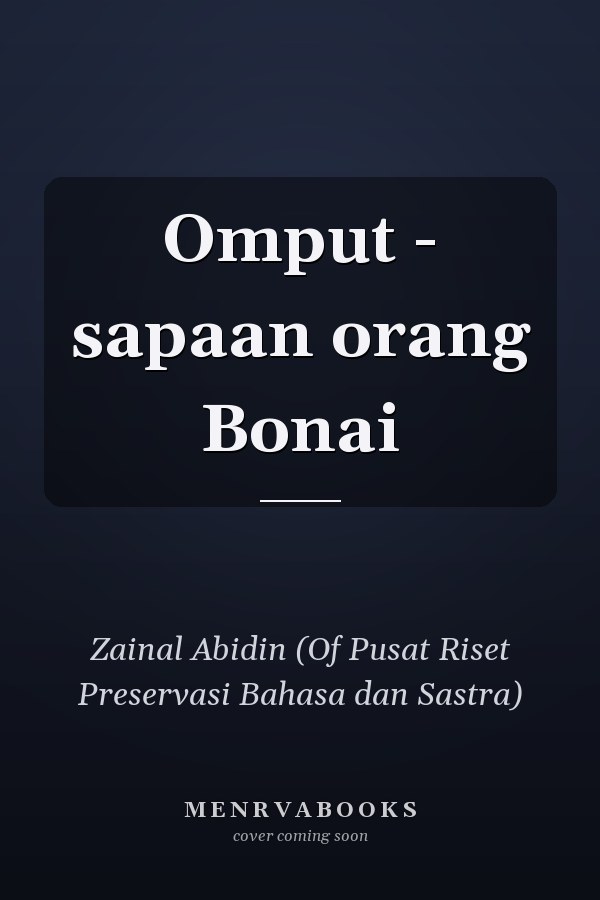 Omput - sapaan orang Bonai