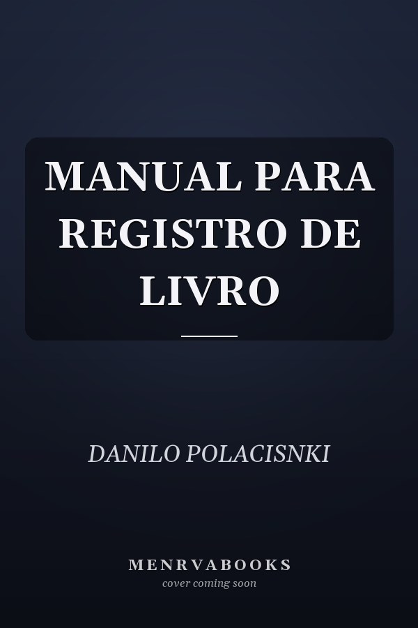 MANUAL PARA REGISTRO DE LIVRO