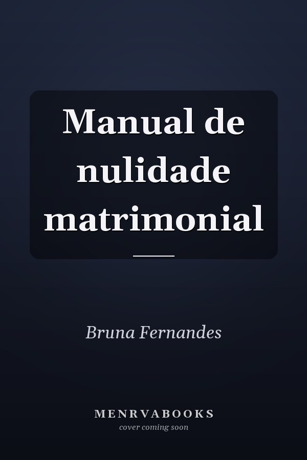 Manual de nulidade matrimonial