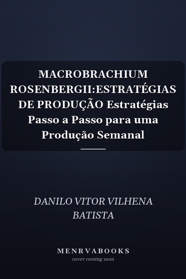 MACROBRACHIUM ROSENBERGII:ESTRATÉGIAS DE PRODUÇÃO Estratégias Passo a Passo para uma Produção Semanal